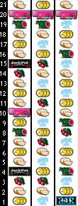ジャックポット トロピカルバージョン2のリール配列